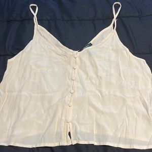 Forever 21 cream tank top size medium